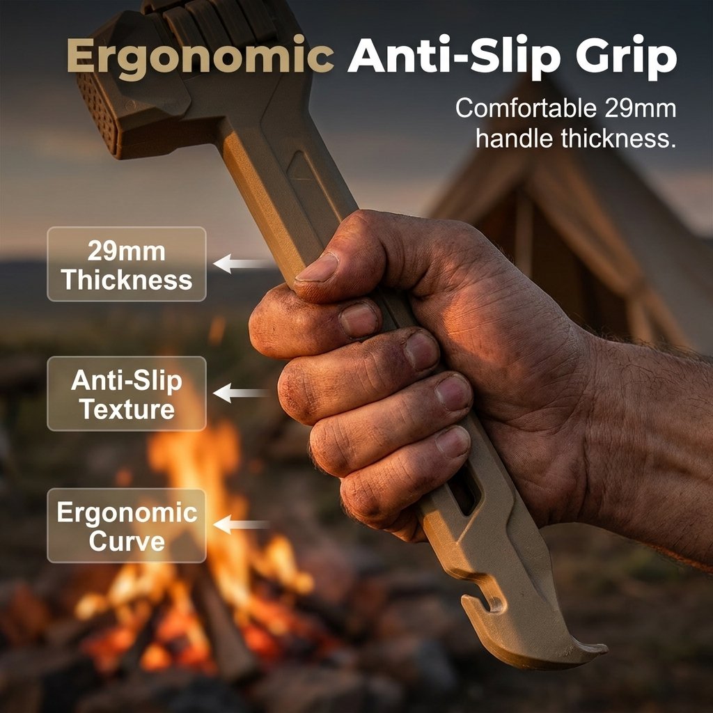 🔨Multifunctional Camping Hammer & Tent Stake Puller