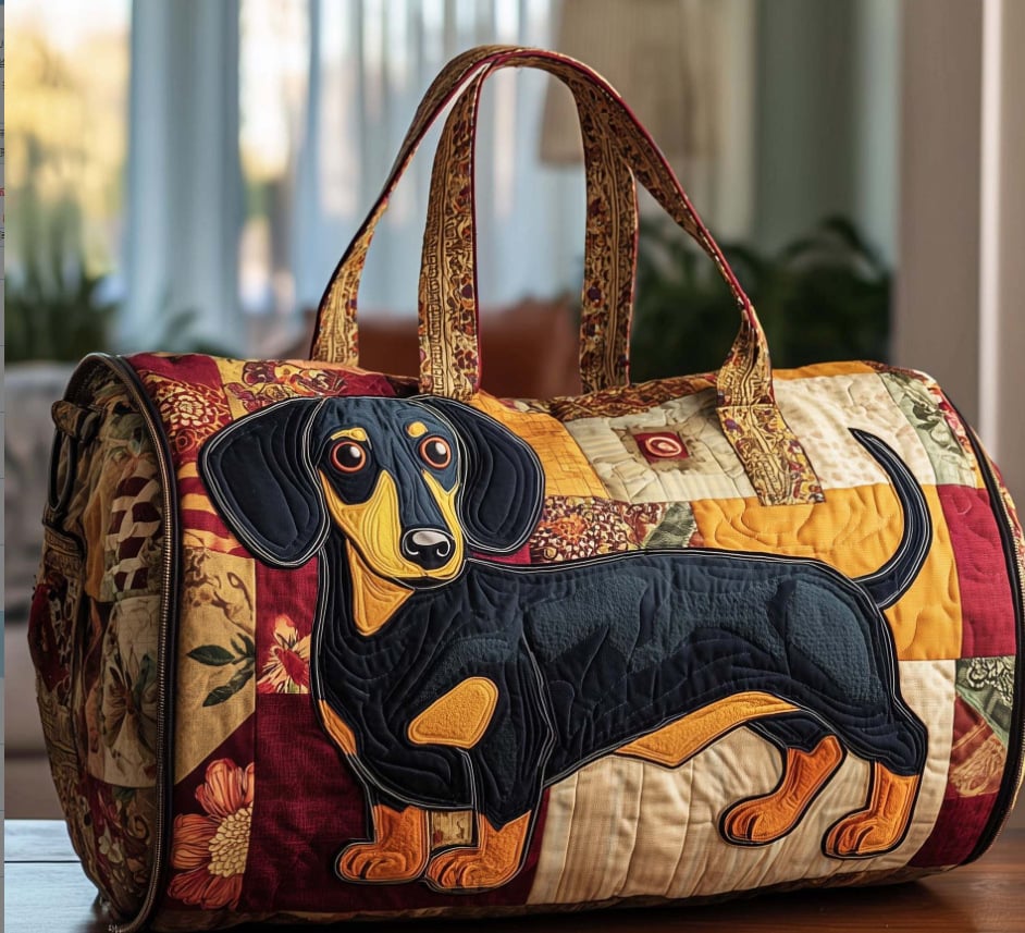 Hippie Van Quilted Duffle Bag