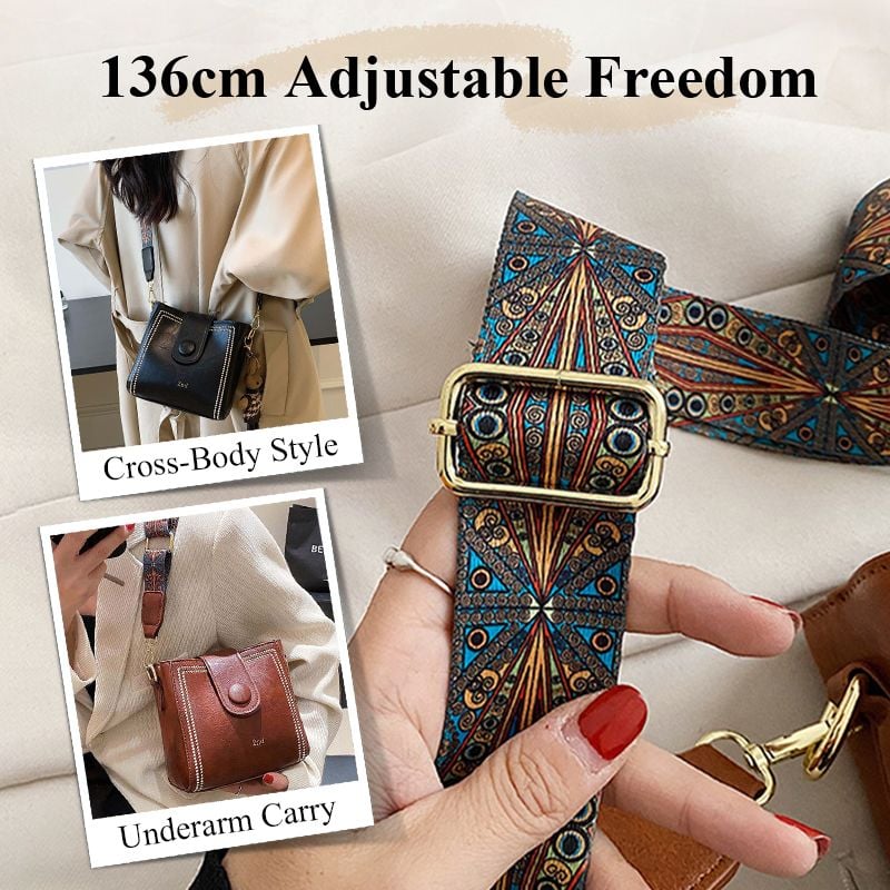 👜Leather Vintage Fashion Bag with Adjustable Wider Shoulder Strap