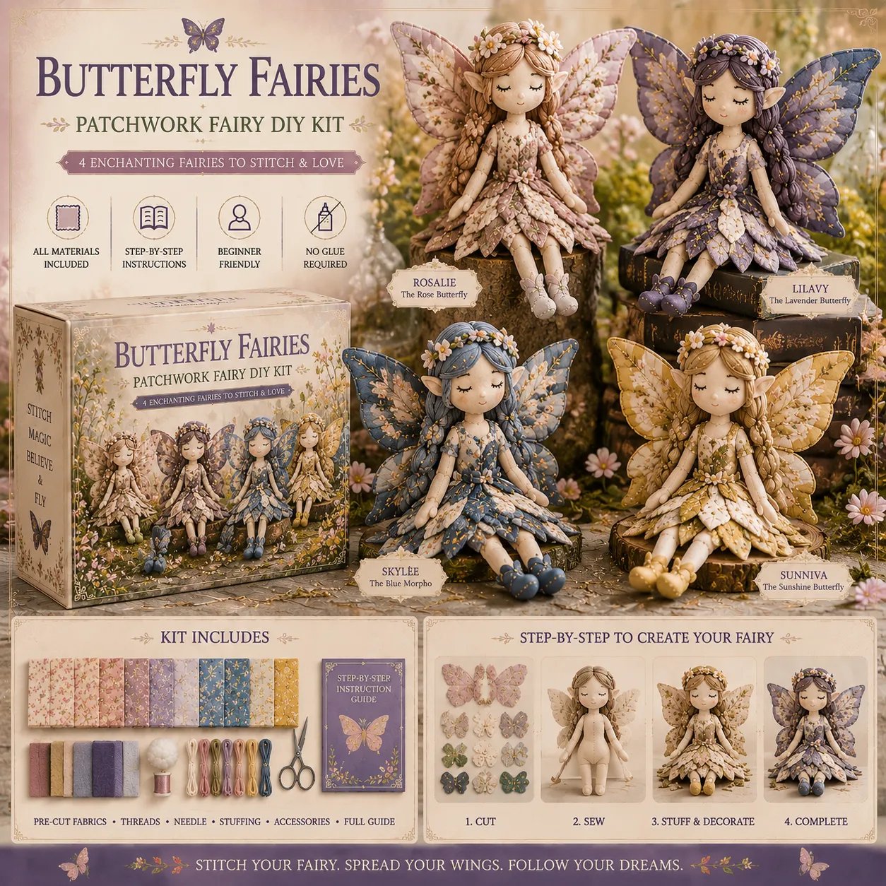 🔥LAST DAY 49% OFF - 🧵Fairy Patchwork DIY Collection
