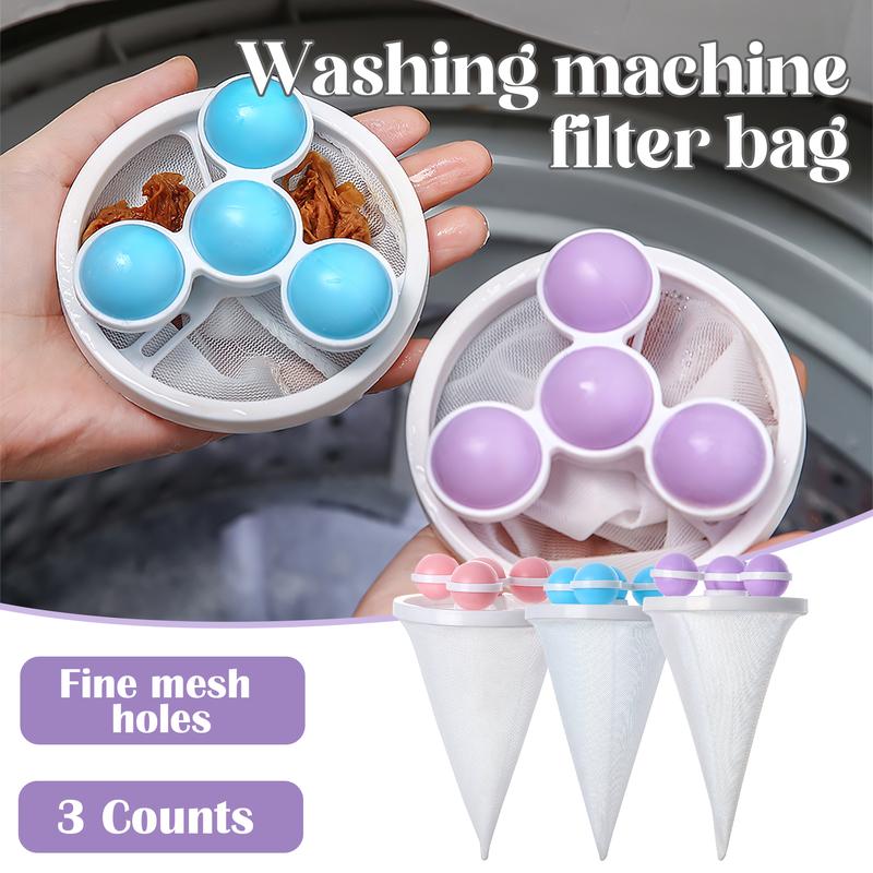 🧺 BUY 1 GET 1 FREE! 🧼Washing Machine Filter Bag