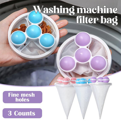 🧺 BUY 1 GET 1 FREE! 🧼Washing Machine Filter Bag