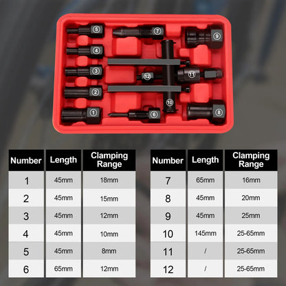 10PCS Blind Hole Bearing Puller Kit – Motorcycle Wheel Inner Bearing Removal Tool Set (0.31"–0.98")