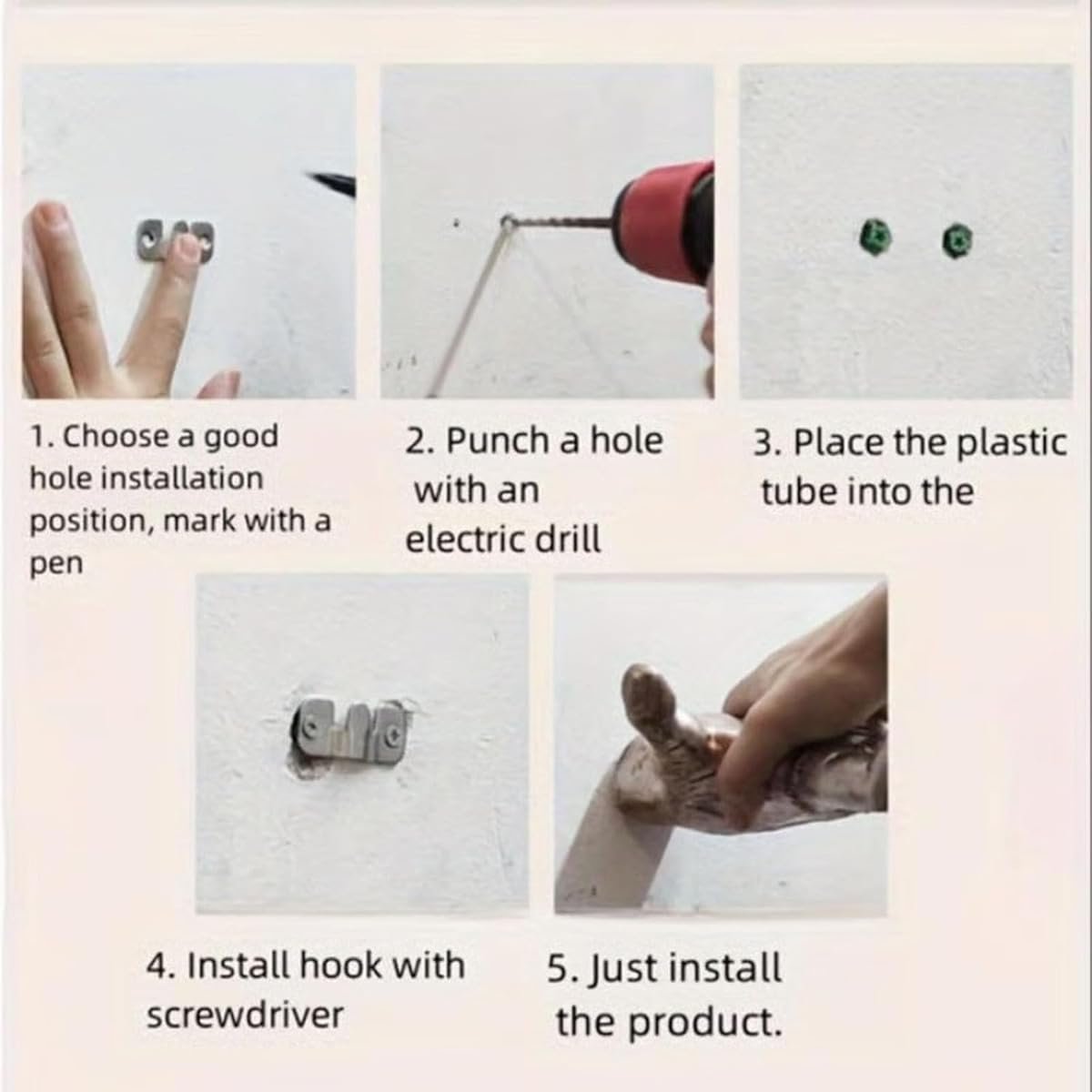 Mechanical Hand Wall Mounted Holder