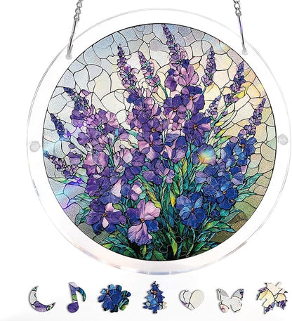 🏆Last Day Promotion 49% OFF☀️🧩Acrylic Jigsaw Puzzle Suncatcher 80 Pieces