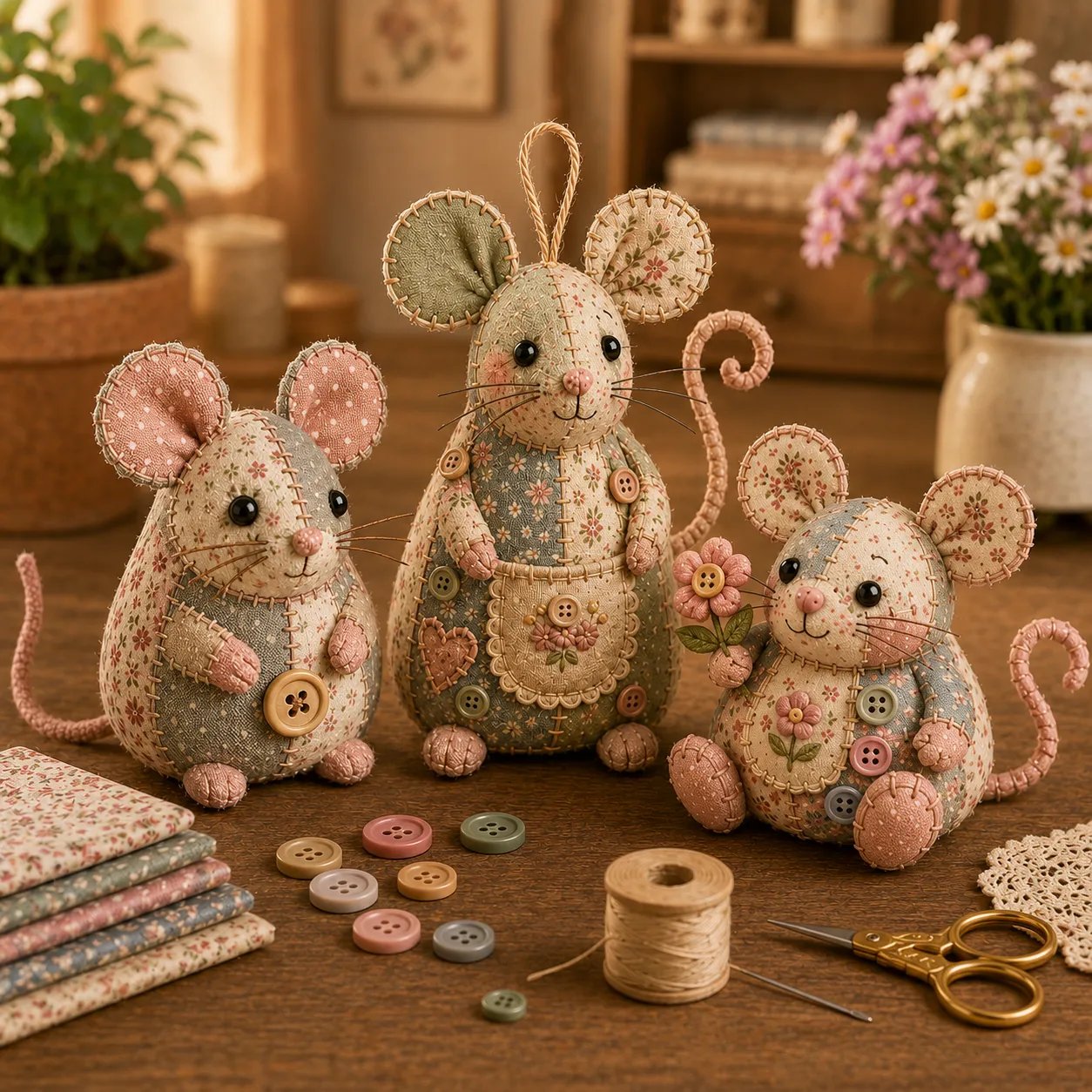 ⏳LIMITED TIME SALE 49% OFF🐭🧵 Patchwork Mouse DIY Kit
