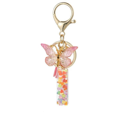 🔥Butterfly Letter Keychain Tassel Design Vibrant Durable Lightweight Gift(2 pcs)