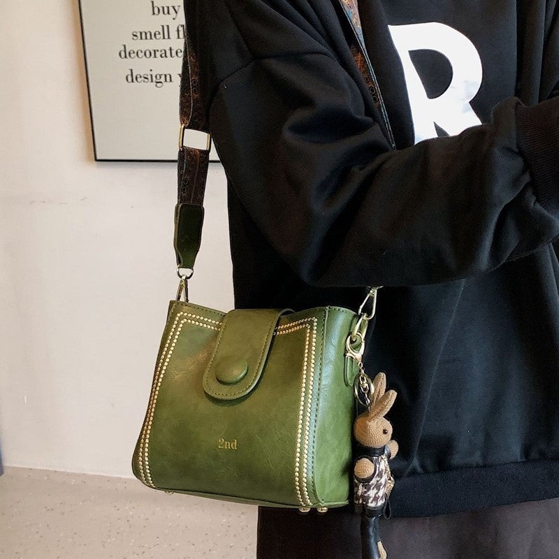 👜Leather Vintage Fashion Bag with Adjustable Wider Shoulder Strap