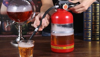 🧯Fire Extinguisher Beer Tub – 2L capacity, hand‑press dispenser. Unique design, keeps drinks fresh. Perfect for football parties & garden gatherings. 🏆⚽