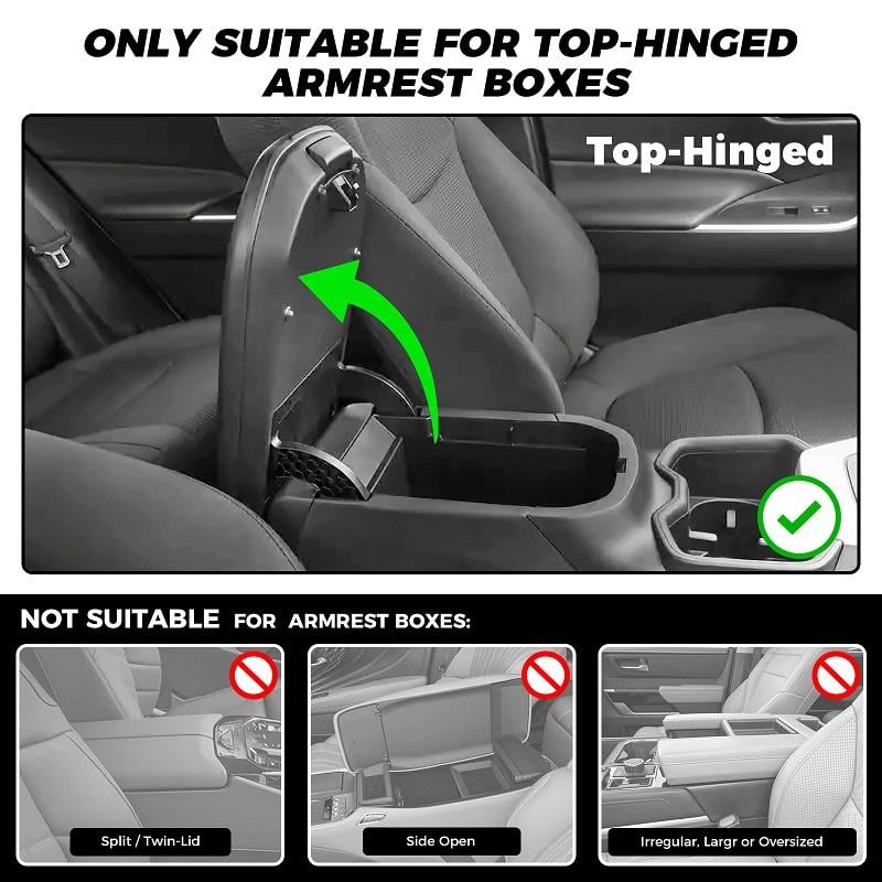 🎉Multifunctional PU Leather Car Armrest Box Mat