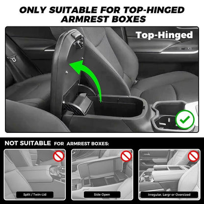 🎉Multifunctional PU Leather Car Armrest Box Mat