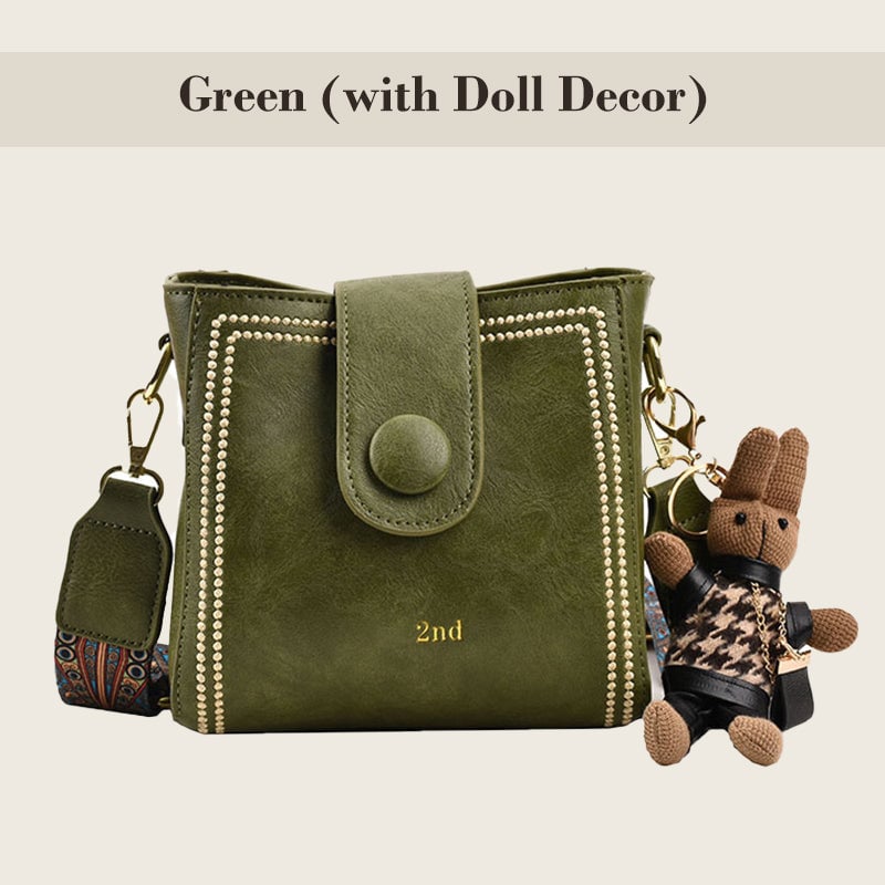 👜Leather Vintage Fashion Bag with Adjustable Wider Shoulder Strap