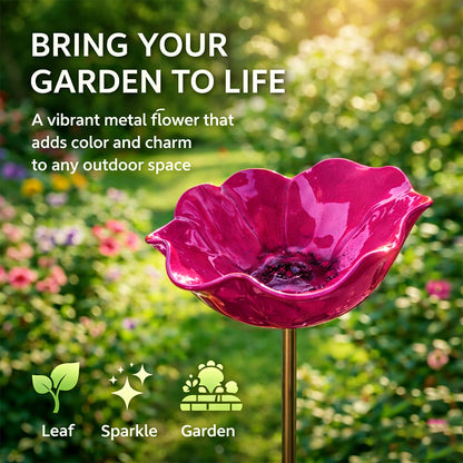💖🎁2026 Mother's Day Gifts 49% Off--🎁Handmade Metal Flower Garden Stake🐦