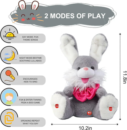 🐰 Easter Talking Bunny – Repeats What You Say & Plays Peek-A-Boo