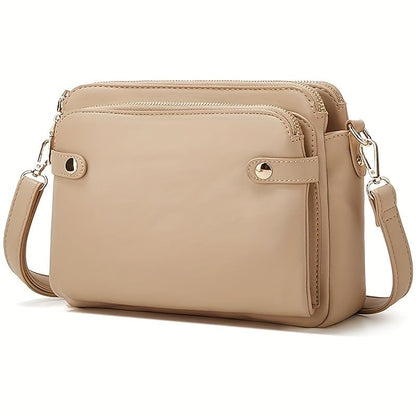 🔥Limited Time 49% Off✨Multifunctional Three-Layer Clutch Vegan Leather Crossbody Bag