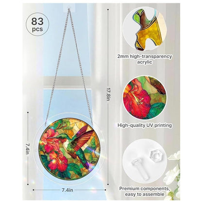 🔥LAST DAY 45% OFF ☀️🛍️Acrylic Jigsaw Puzzle Suncatcher 80 Pieces