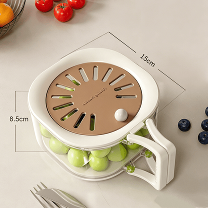 🏆1 Bestselling🏆2-in-1 Fruit Strainer Container with Lid