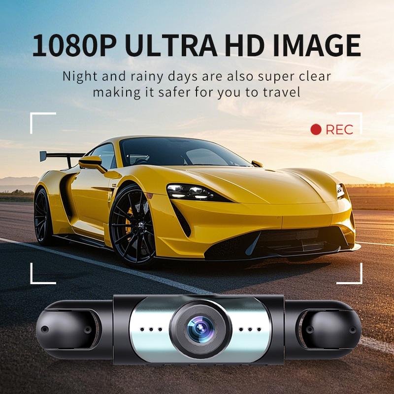 Night Vision 4-Channel Dash Cams for Car
