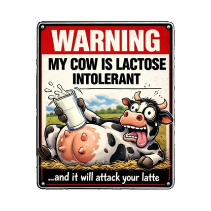 Vintage Highland Cow Tin Sign