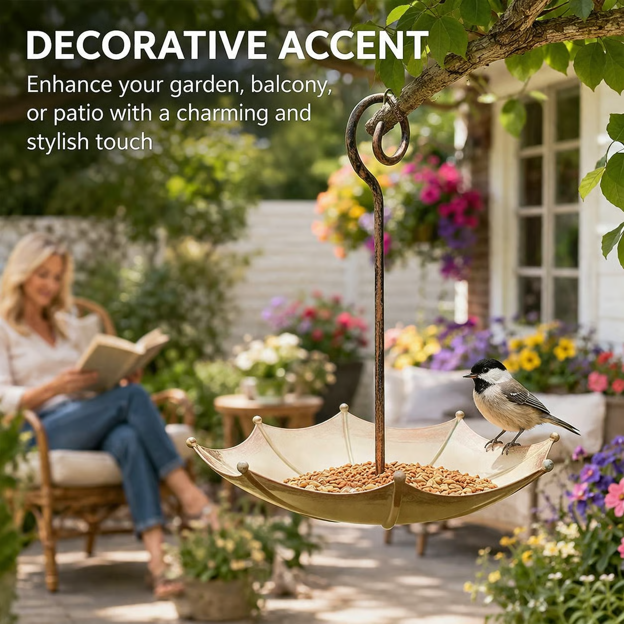 🐦Last Day 49% OFF🐦Mini Umbrella Bird Feeder — Whimsical Garden Charm