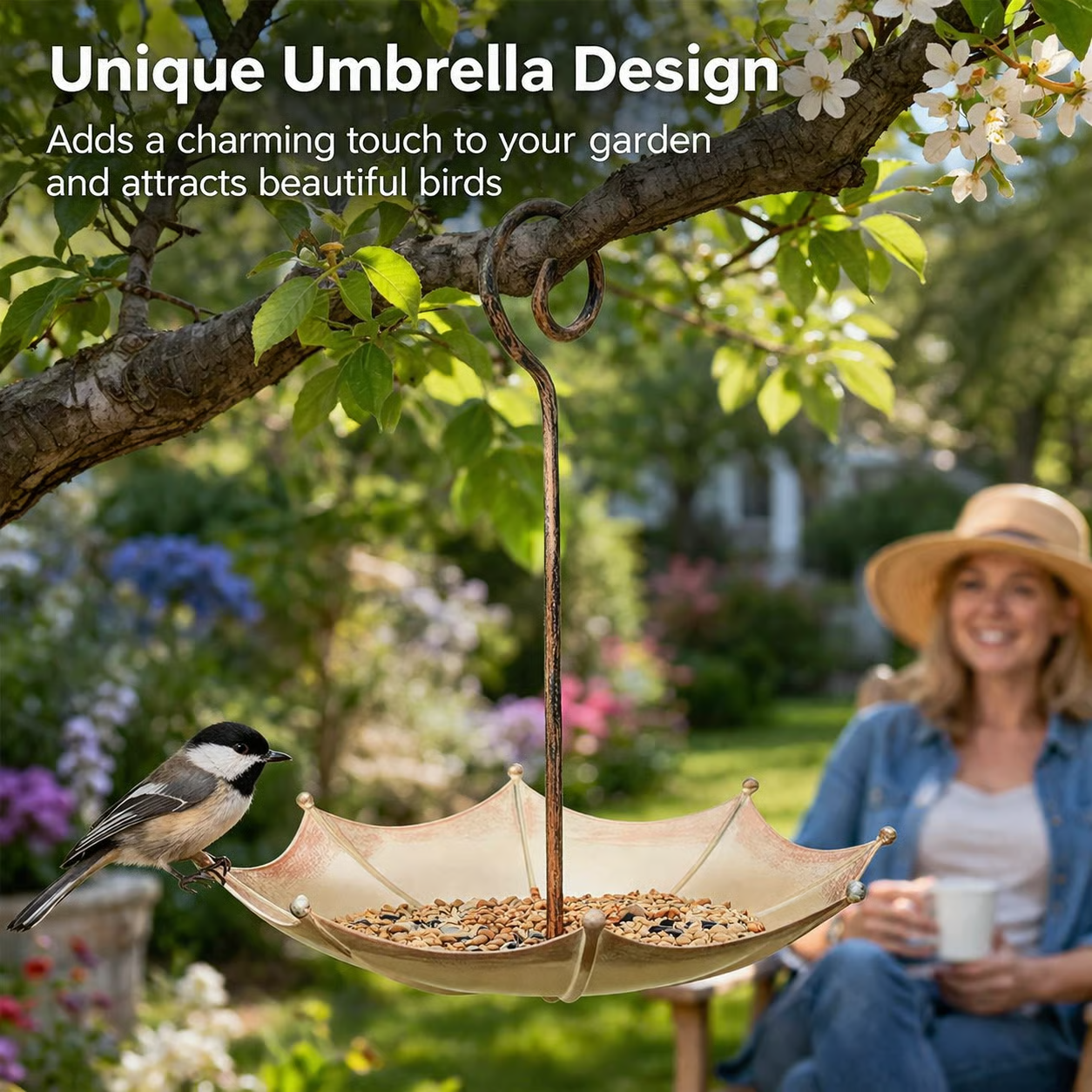 🐦Last Day 49% OFF🐦Mini Umbrella Bird Feeder — Whimsical Garden Charm