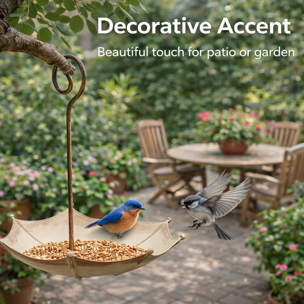 🐦Last Day 49% OFF🐦Mini Umbrella Bird Feeder — Whimsical Garden Charm