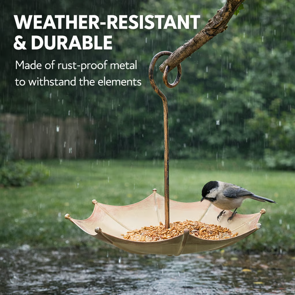 🐦Last Day 49% OFF🐦Mini Umbrella Bird Feeder — Whimsical Garden Charm