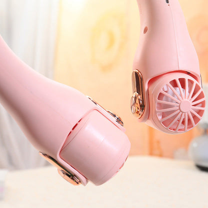 🥳2026 HOT SALE🥳💞50K+ SOLD!🍃💨Neck Air Conditioner Fan – Ultra‑quiet, 360° rotating, 3 speeds. Hands‑free cooling, long battery. Summer essential! 😎🌬️