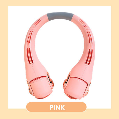 🥳2026 HOT SALE🥳💞50K+ SOLD!🍃💨Neck Air Conditioner Fan – Ultra‑quiet, 360° rotating, 3 speeds. Hands‑free cooling, long battery. Summer essential! 😎🌬️