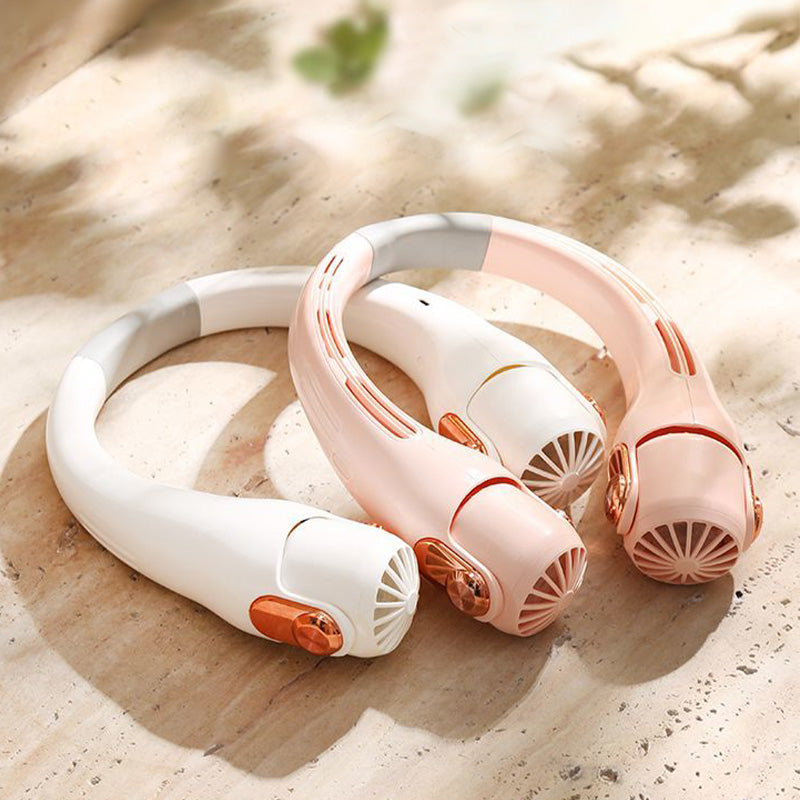 🥳2026 HOT SALE🥳💞50K+ SOLD!🍃💨Neck Air Conditioner Fan – Ultra‑quiet, 360° rotating, 3 speeds. Hands‑free cooling, long battery. Summer essential! 😎🌬️