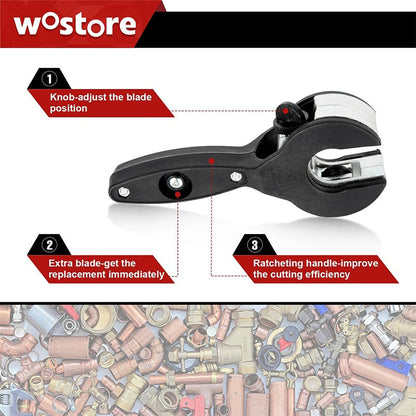 🔥Hot Sale – 49% off🔥3-Piece Ratcheting Tubing Cutter Set
