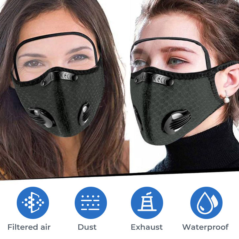 🏍️40% OFF! ✨ Windproof Motorcycle Mask & Goggles – Anti-UV, 5-Layer Filter, Adjustable 🔧