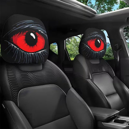 👁️‍🗨️🚗Spooky Red Eye Car Headrest Cover