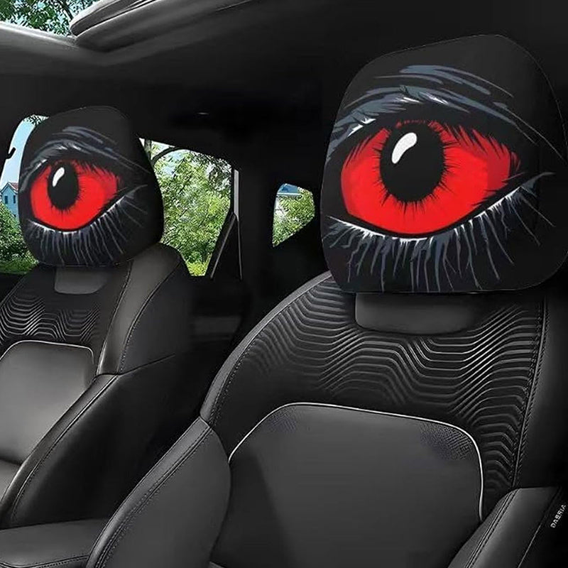 👁️‍🗨️🚗Spooky Red Eye Car Headrest Cover