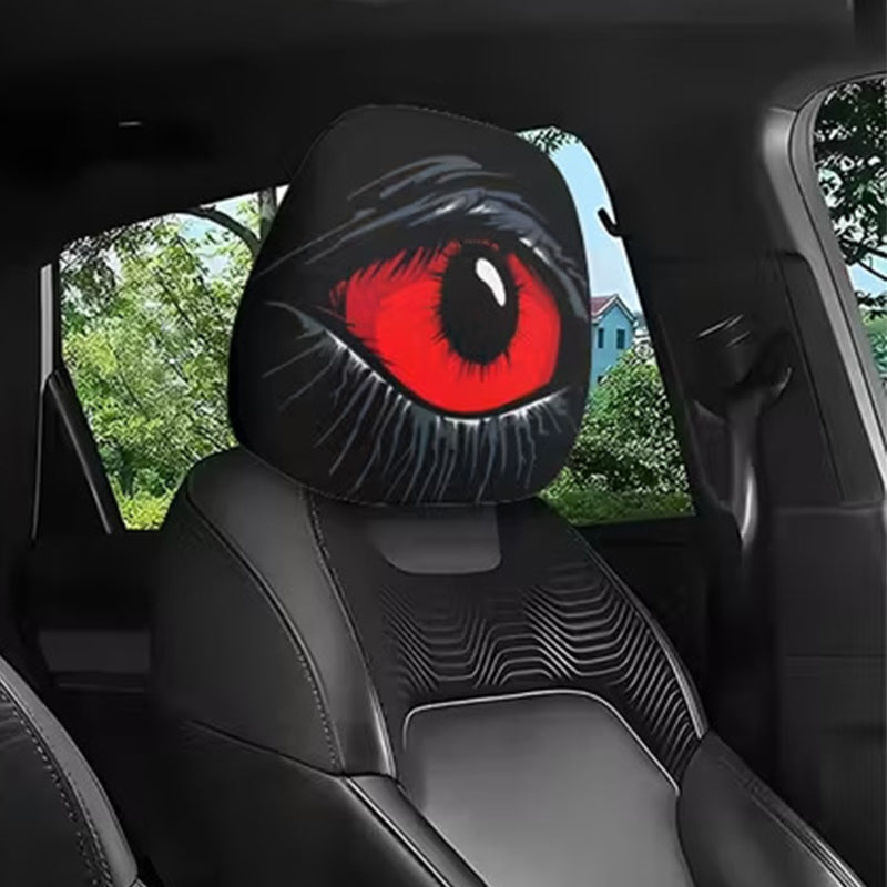 👁️‍🗨️🚗Spooky Red Eye Car Headrest Cover