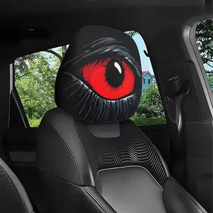 👁️‍🗨️🚗Spooky Red Eye Car Headrest Cover