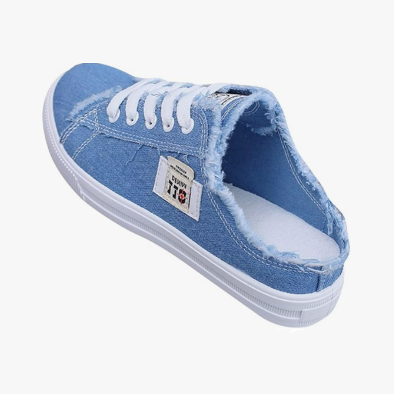 👖Women's Denim Mule Trainers – Easy Slip-On, Comfortable Sole & Perfect for a Casual Summer Look ☀️