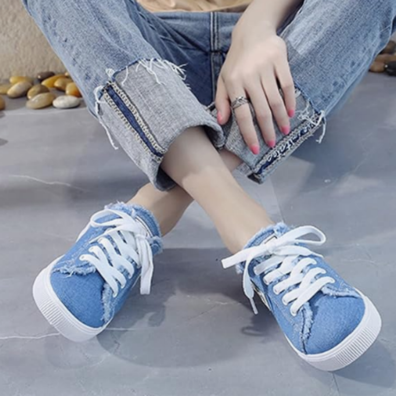 👖Women's Denim Mule Trainers – Easy Slip-On, Comfortable Sole & Perfect for a Casual Summer Look ☀️