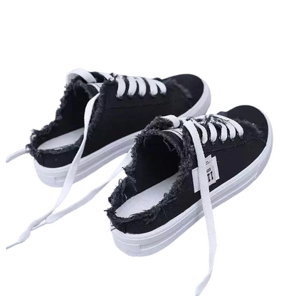 👖Women's Denim Mule Trainers – Easy Slip-On, Comfortable Sole & Perfect for a Casual Summer Look ☀️