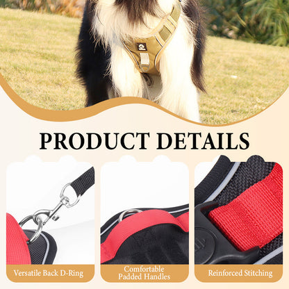 📢📢No Pull Dog Harness with Leash & Collar LED