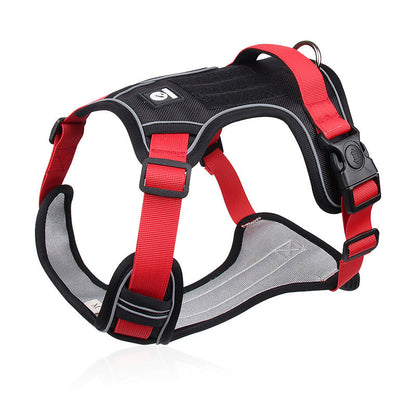 📢📢No Pull Dog Harness with Leash & Collar LED