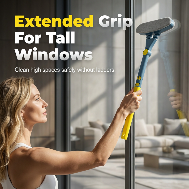 Extendable Window Mesh Screen Cleaner Tool ✨– Adjustable Long Handle, Removes Dust & Cobwebs from Screens Easily 🪟💨