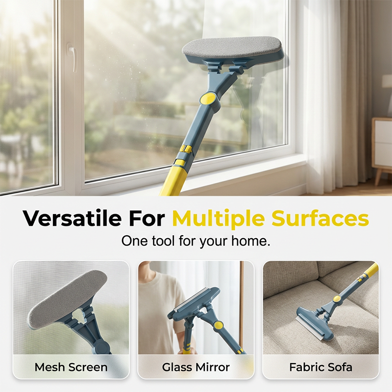 Extendable Window Mesh Screen Cleaner Tool ✨– Adjustable Long Handle, Removes Dust & Cobwebs from Screens Easily 🪟💨