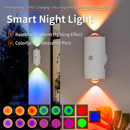 🔥Auto-Sensing Color Changing Night Light