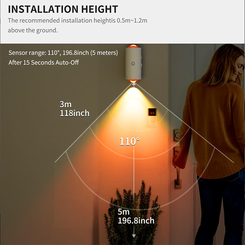 🔥Auto-Sensing Color Changing Night Light