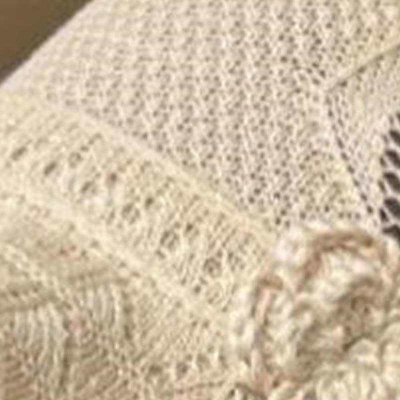 Women's Crochet Bucket Hat with Flower Accent