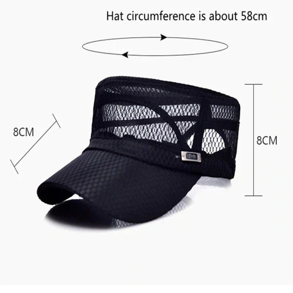 🧢☀️Summer Quick-Dry Outdoor Hat – Breathable Mesh, Adjustable, UV Protection, Lightweight 🏃‍♂️