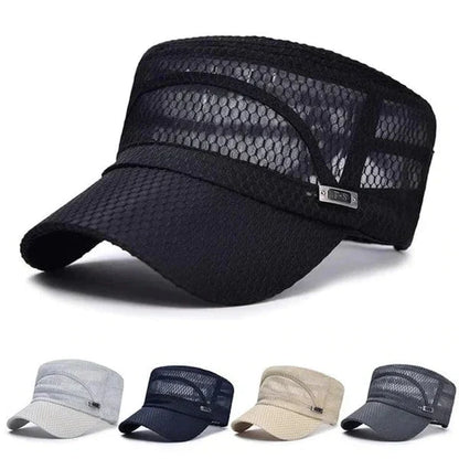 🧢☀️Summer Quick-Dry Outdoor Hat – Breathable Mesh, Adjustable, UV Protection, Lightweight 🏃‍♂️