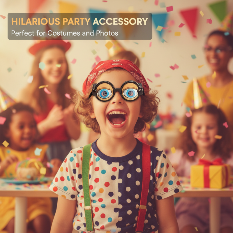 🔥Buy 1 Get 1 Free!!🔥Kids Pull-String Blinking Crazy Glasses