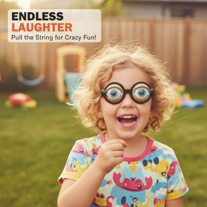 🔥Buy 1 Get 1 Free!!🔥Kids Pull-String Blinking Crazy Glasses